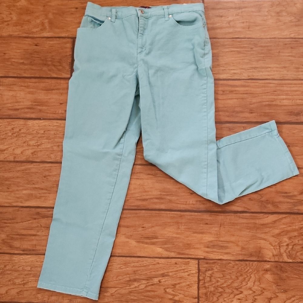 Gloria Vanderbilt Blue Green Pants